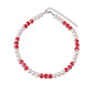 Creative Light Luxury Drip Oil Red Flame Pearl Necklace Advanced Sense Niche Design Clavicle Chain Bracelet