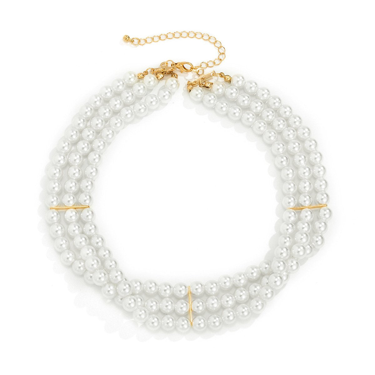 Jewelry Fashion Versatile Multilayer Clavicle Necklace Feminine Indifferent Pearl Beaded Necklace Female