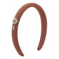 F5135 Retro Elegant Pure Color Small Fragrance Headband Rose Letter High Skull Top Internet Celebrity Lady Headband