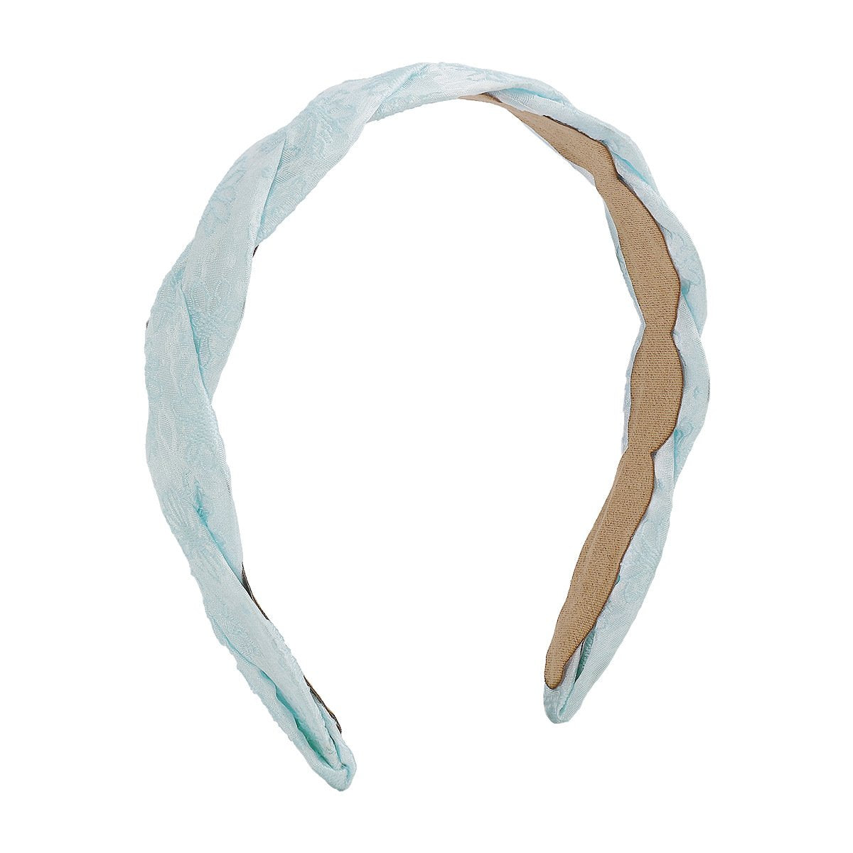 F453 Fashion Geometric Embroidery Flower Headband Cross Weaving Simple Small French Elegant Headband Women