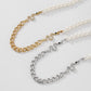 N9426 Jewelry Chain Pearl Stitching Fashion Necklace Exaggerated Snake Shape Micro-inlaid Cold Necklace