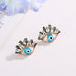 Creative fashion blue eye earrings with rhinestone eyes temperament earrings earrings