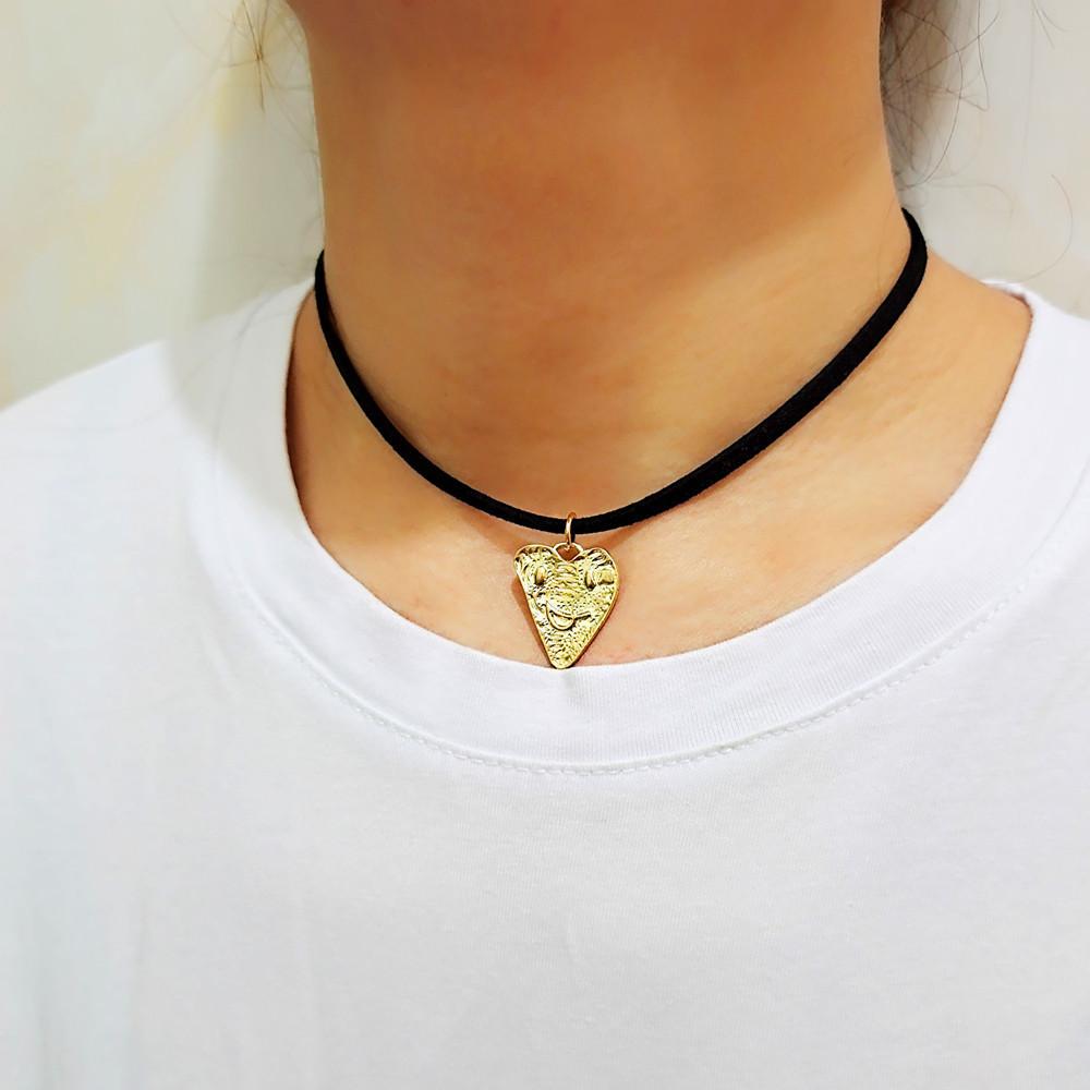 Jewelry Personality Geometric Flashing Diamond Smiley Small Gift Jewelry Simple Temperament Necklace Accessories Female