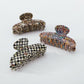 F4298 Acrylic Resin Exaggerated Fashion Shark Clip Spot Texture Retro Personality Hair Clamp Female
