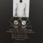 Rhombus Quadrilateral Tassel Earrings Clip Drill Earrings Ethnic Earrings Popular Jewelry Indian Shrimp