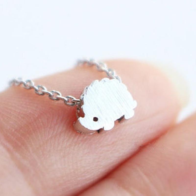 Creative Personality Cute Necklace Exquisite Alloy Two-color Hedgehog Clavicle Chain Collar Necklace