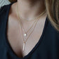 Fashion Women's Bohemian Glitter Sequin Layered Necklace Clavicle Chain Jewelry