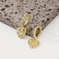 ZE54 Jewelry Retro Heart Hollow Earrings Niche Design Simple Snake Earrings