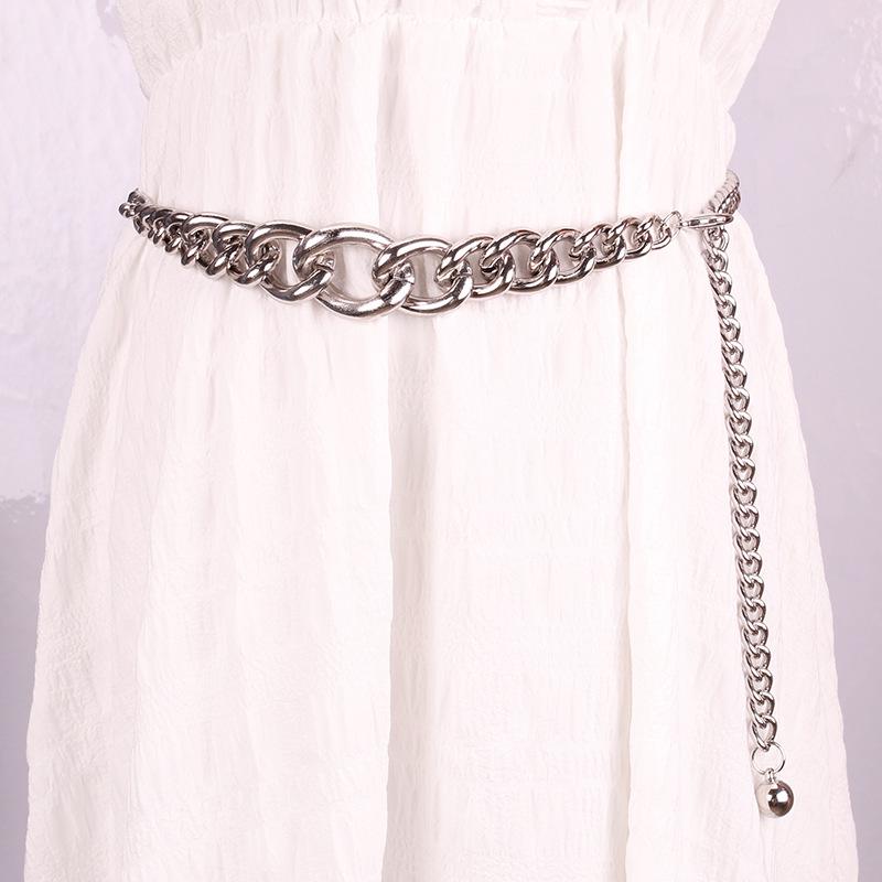 Year Heavy Industry Gradient Chain Metal Belt Gold Ladies Fashion Atmosphere Waist Chain