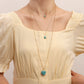 Jewelry ins multi-layer long tassel love turquoise pendant necklace female ethnic necklace