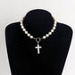 Jewelry mix and match beaded necklace shell beads cross mother of pearl necklace hot girl sweater chain high sense