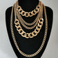 Jewelry Exaggerated Multilayer Punk Hip Hop Necklace Female Fashion Thick Chain Necklace Sweater Chain