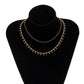 Jewelry Simple Versatile Thin Chain Clavicle Necklace Female Retro Metal Geometric Necklace Necklace