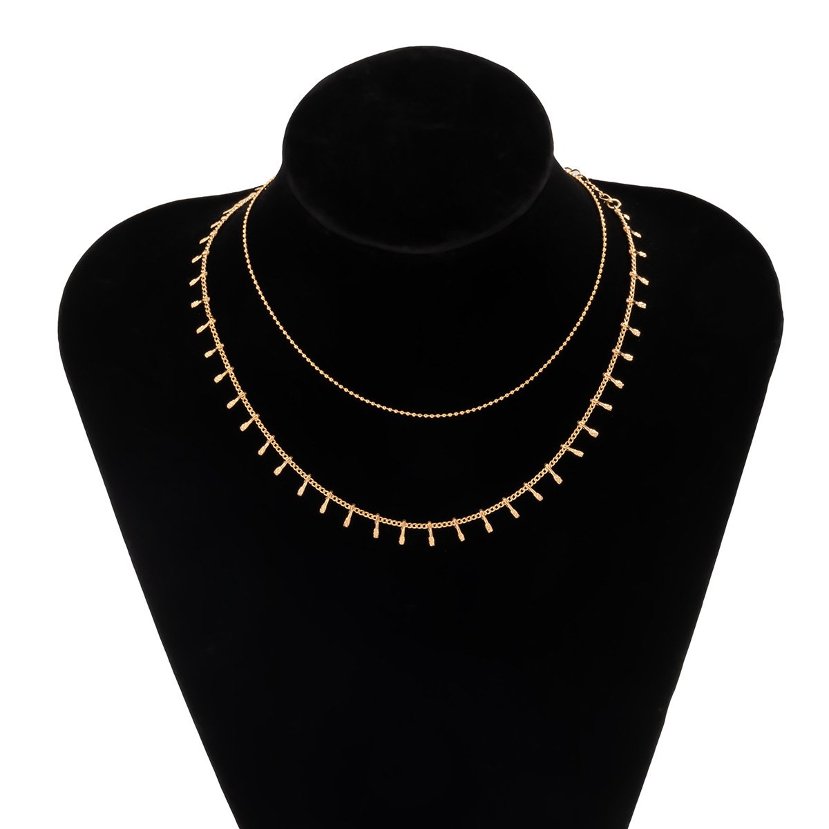 Jewelry Simple Versatile Thin Chain Clavicle Necklace Female Retro Metal Geometric Necklace Necklace
