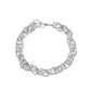 Fashion Simple Iron Bracelet 1.6 Flat Fake Twist Bracelet Hip Hop Men's Jewelry