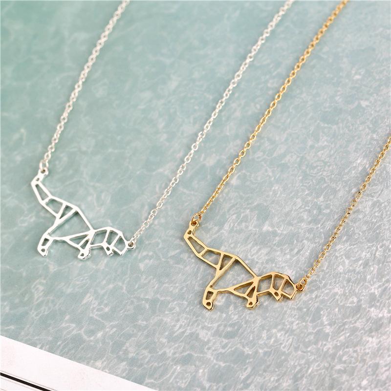 Necklace Hollow Dinosaur Necklace Jurassic Era Dinosaur Fossil Pendant Clavicle Chain
