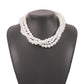 N8419 fashion simple multi-layer pearl necklace women's stacked elegant temperament retro exaggerated clavicle chain