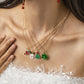 Jewelry Creative Diversified Christmas Tree Snowman Necklace Female Simple Imitation Pearl Drip Oil Star Necklace