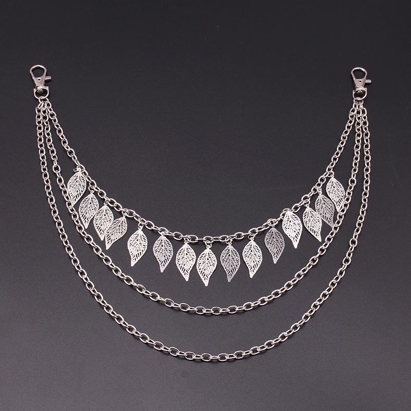 Hollow Leaf Chain Fashion Trend Body Chain Waist Chain Women Jeans Chain