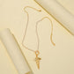 Retro Temperament French Pearl Chain Necklace Fashion Wings Wand Pendant Jewelry