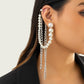 Jewelry Design Metal Tassel Chain Earrings Cold Personality Pearl Sweet Cool Ear Bone Clip