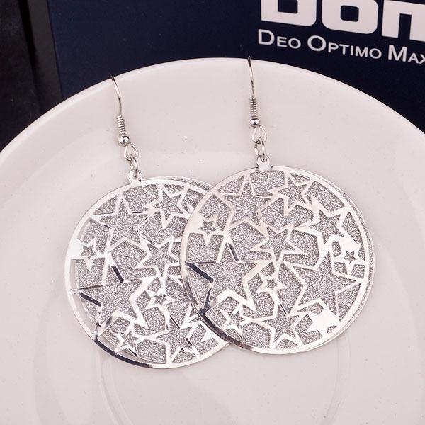 High Quality Irregular Five Pointed Stars Multi-level Frosted Earrings Women Fashion Earrings