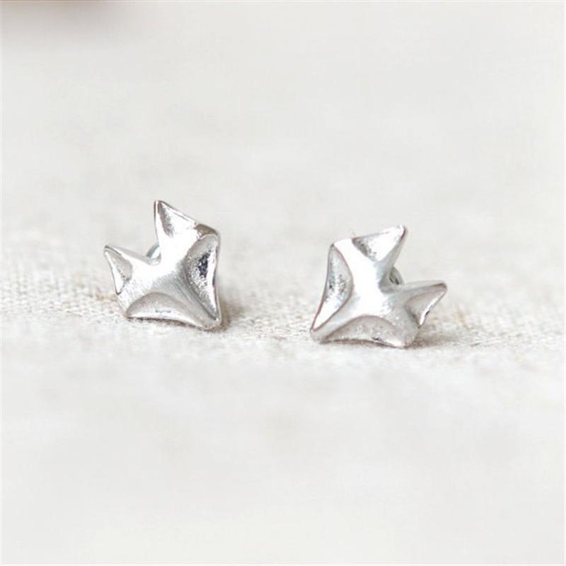 Simple Animal Fox Head Stud Earrings Personality Fashion Women Earrings Jewelry