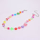 Jewelry flower smiley acrylic five-pointed star necklace female soft pottery animal head pearl necklace