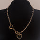 Jewelry Hip Hop Geometric Sweet Cool Heart Single Layer Necklace Personality Claw Diamond Mix and Match Fashion Necklace