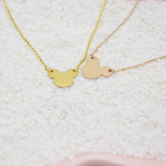 Dongdaemun Mickey Mouse Necklace Female Fashion Simple Mickey Head Necklace