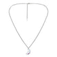 Personalized creative short moon crystal zircon pendant ins cold necklace clavicle chain female