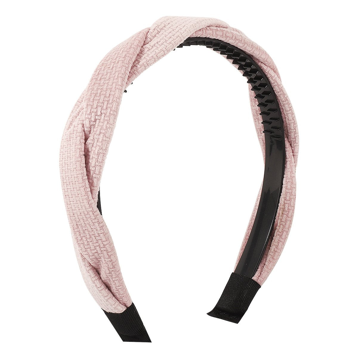 F5215 Jewelry French Braided Winding Non-slip Headband Flannel Simple Retro Geometric Headband Women