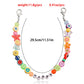Soft pottery fruit ins letter shoe chain jewelry metal shoe chain canvas shoe decoration