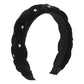 F5247 Small fragrant velvet cloth rhinestone hair hoop female niche twist braid sweet elegant retro geometric head hoop