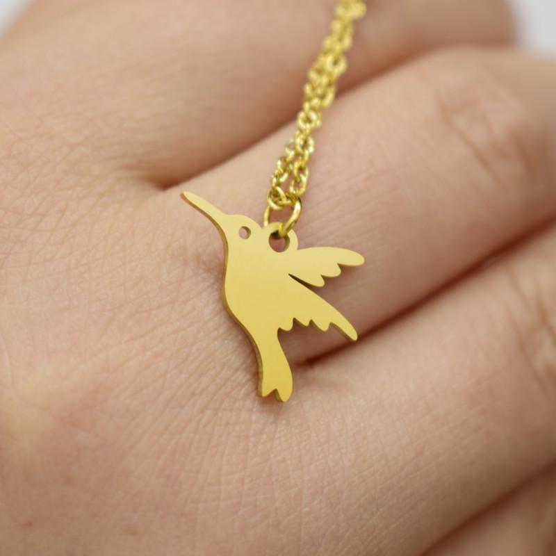 Simple and versatile cute animal little swallow pendant necklace clavicle chain necklace