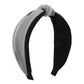 F542 fabric knotted rhinestone light luxury headband hit color personality claw chain net infrared pressure hair headband female