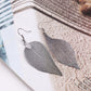 Creative Earrings Simple Leaf Exaggerated Earrings Leaf Plating Ear Jewelry