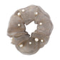 F4285 retro personality net red pearl hair ring organza simple temperament fashion elastic large intestine ponytail hair rope