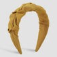 F534 French retro pleated wide-brimmed simple hair hoop female pure color fragrance elegant girl heart personality head hoop