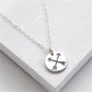 Crossed Double Arrows Clavicle Chain Circle Pie Pendant Necklace