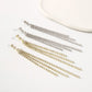 E1481 Baroque Tassel Long Earrings Capable Temperament Workplace Retro Niche Cold Temperament Earrings