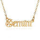 Jewelry Personality Creative Twelve Constellation Necklace Retro English Alphabet Pendant Clavicle Chain