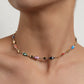 Jewelry Painted Drop Glaze Fishtail Peach Heart Necklace Women's Fashion Creative Small Fish Heart Necklace