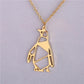 Explosive jewelry hollow penguin necklace female cute cute little penguin pendant clavicle chain