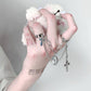 ins chain cross combination ring fashion punk hip-hop one-piece ring for men and women