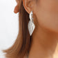 E1945ZA Geometric Irregular Distorted Leaf Earrings Exaggerated Cold Alloy Temperament Earrings Female