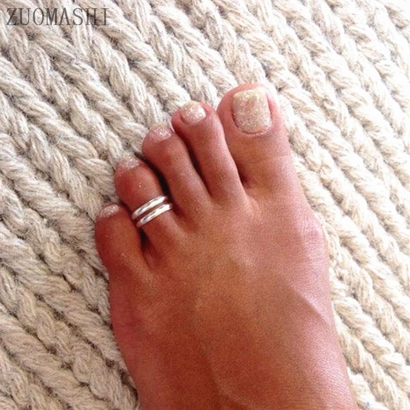 Stainless steel geometric figure foot ring creative simple adjustable foot ring