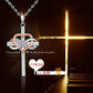 Explosive Jewelry Cross Pendant Necklace Female Heart Shape 8 Religious Belief Clavicle Chain Jewelry