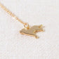 Fashion Trend Jewelry Simple Wolf Pendant Necklace Hot Style