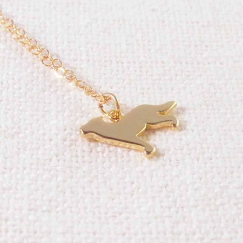 Fashion Trend Jewelry Simple Wolf Pendant Necklace Hot Style